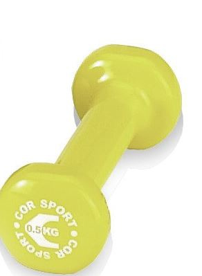 Vinyl dip dumbbell 1 kg pair