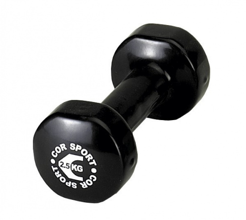 Vinyl dip dumbbell 5 kg pair